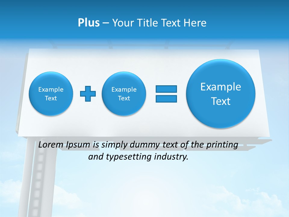 Publicity Promotion Sign PowerPoint Template