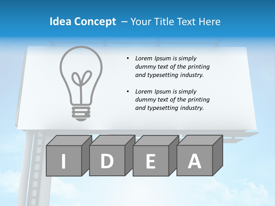 Publicity Promotion Sign PowerPoint Template