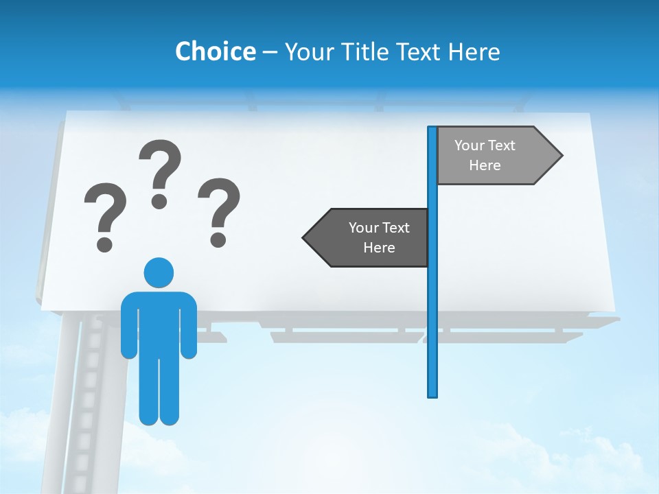 Publicity Promotion Sign PowerPoint Template