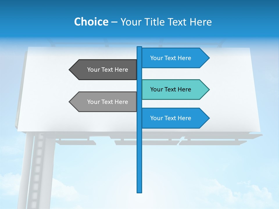 Publicity Promotion Sign PowerPoint Template