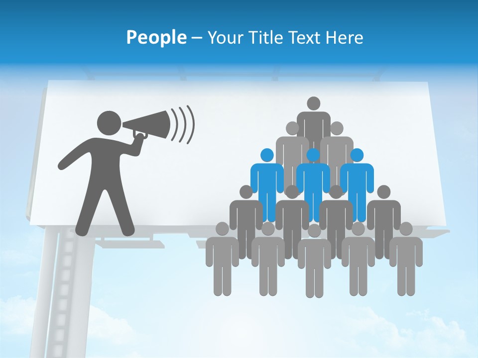 Publicity Promotion Sign PowerPoint Template