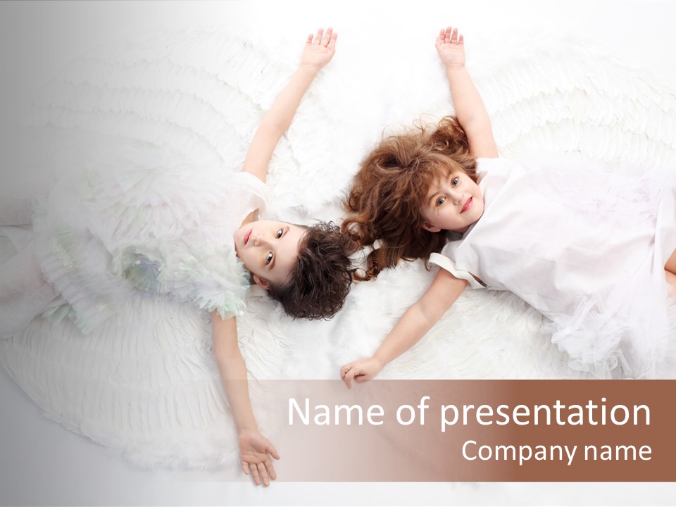 Angelic Funny Isolated PowerPoint Template