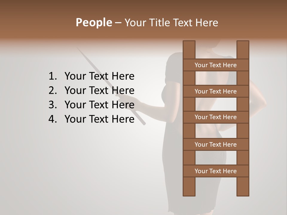 Scholastic Girl Female PowerPoint Template