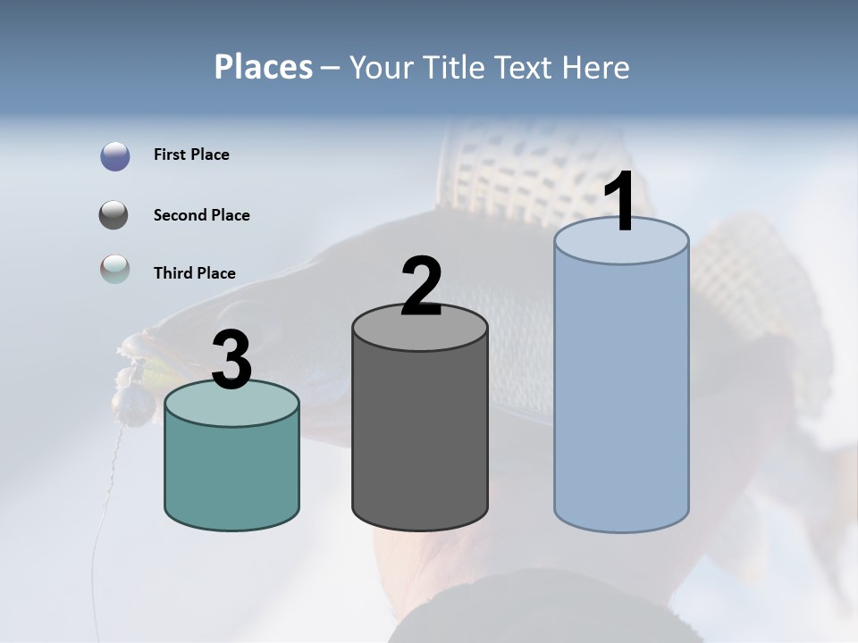 Jerkbait Scales Water PowerPoint Template