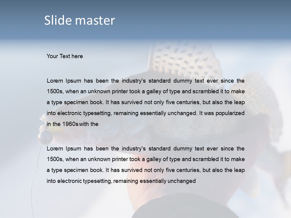 Jerkbait Scales Water PowerPoint Template