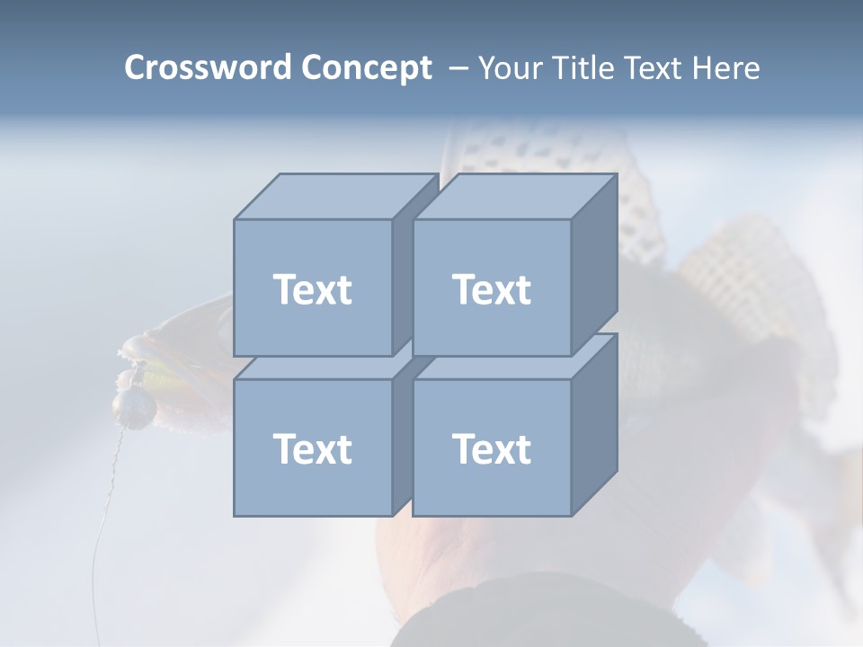 Jerkbait Scales Water PowerPoint Template