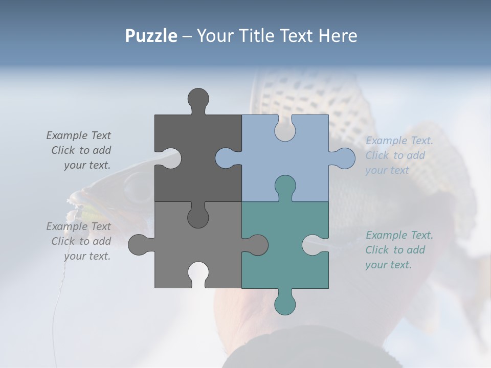 Jerkbait Scales Water PowerPoint Template