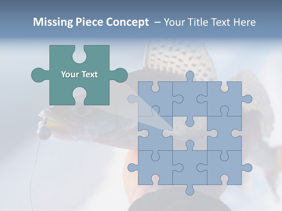 Jerkbait Scales Water PowerPoint Template