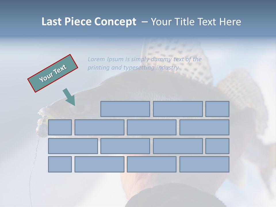 Jerkbait Scales Water PowerPoint Template