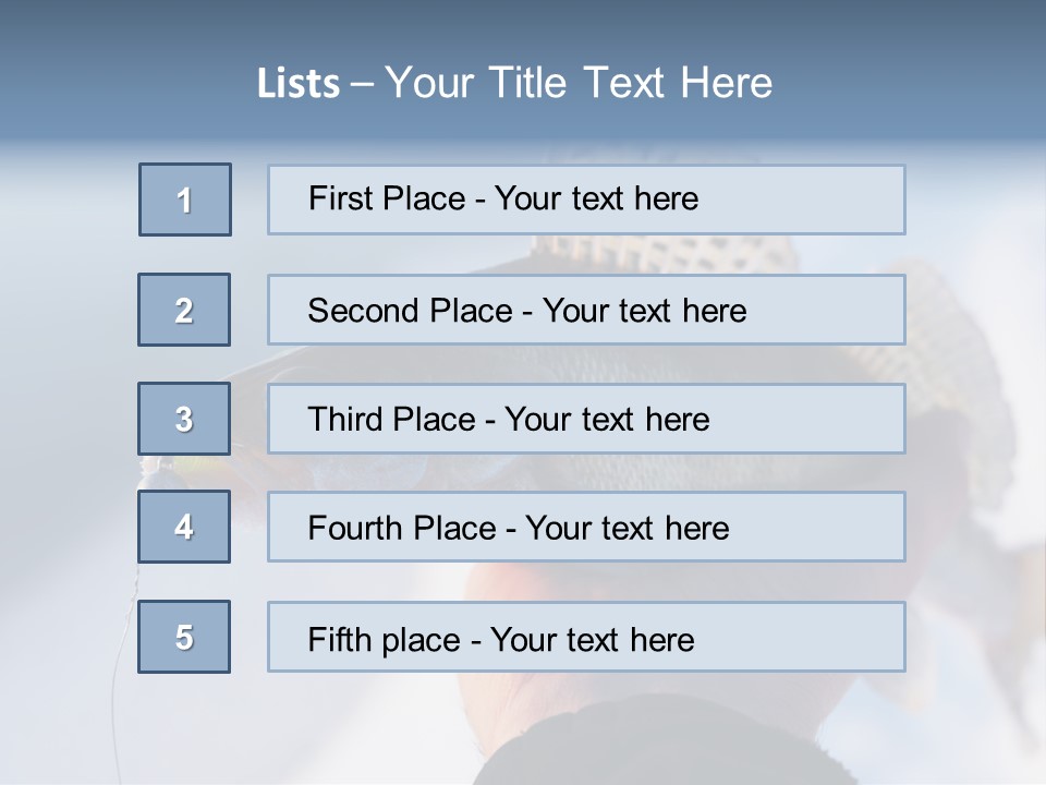 Jerkbait Scales Water PowerPoint Template