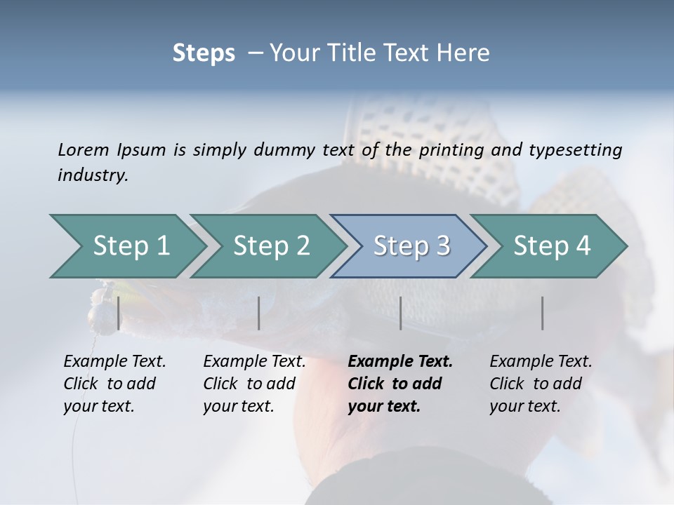 Jerkbait Scales Water PowerPoint Template