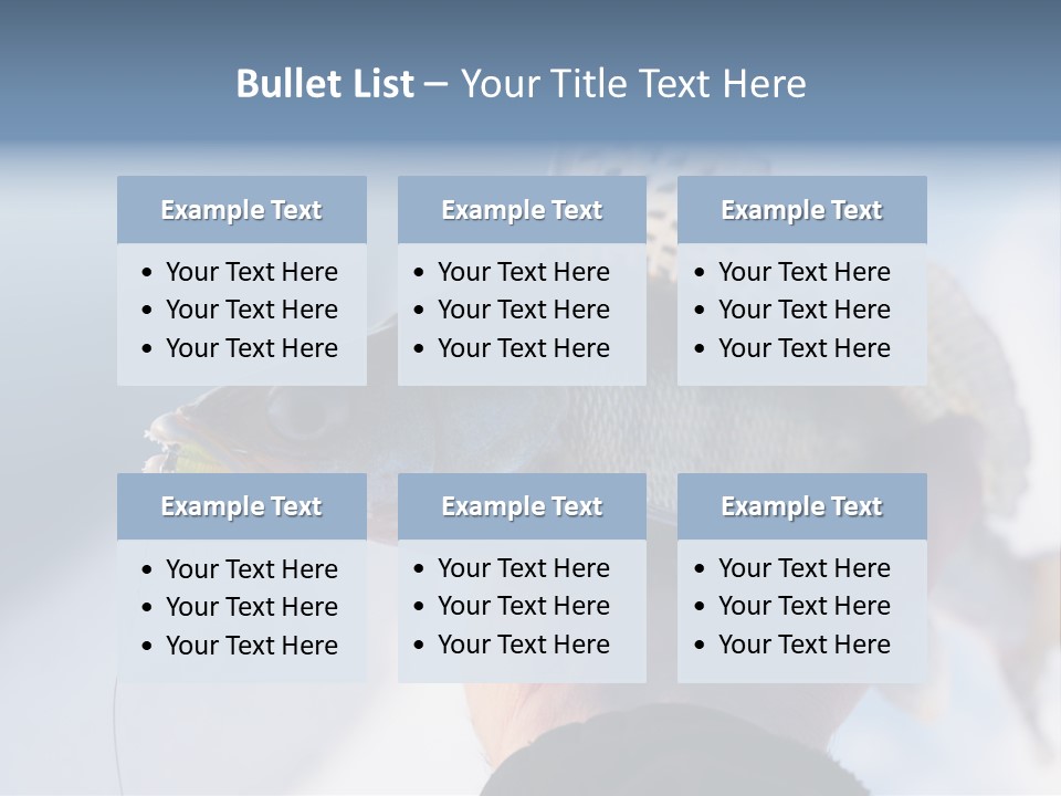 Jerkbait Scales Water PowerPoint Template