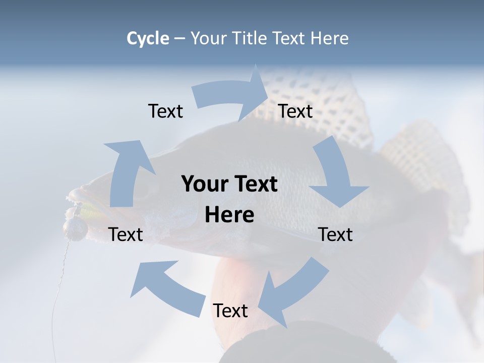 Jerkbait Scales Water PowerPoint Template