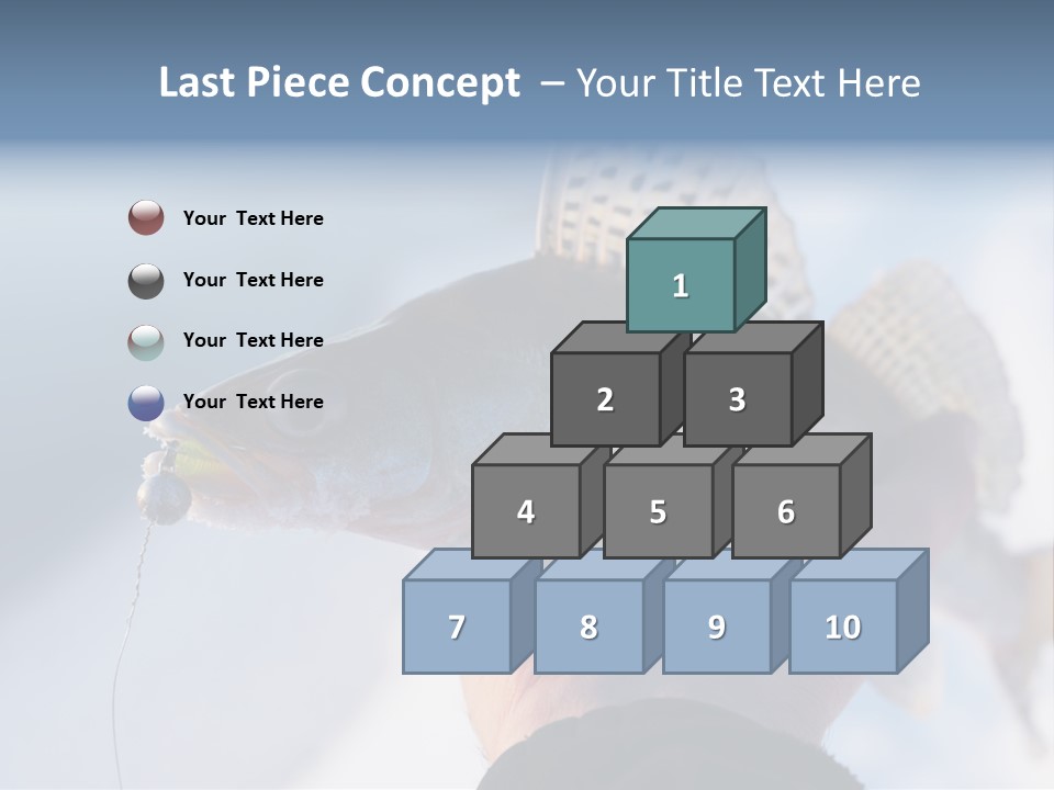 Jerkbait Scales Water PowerPoint Template