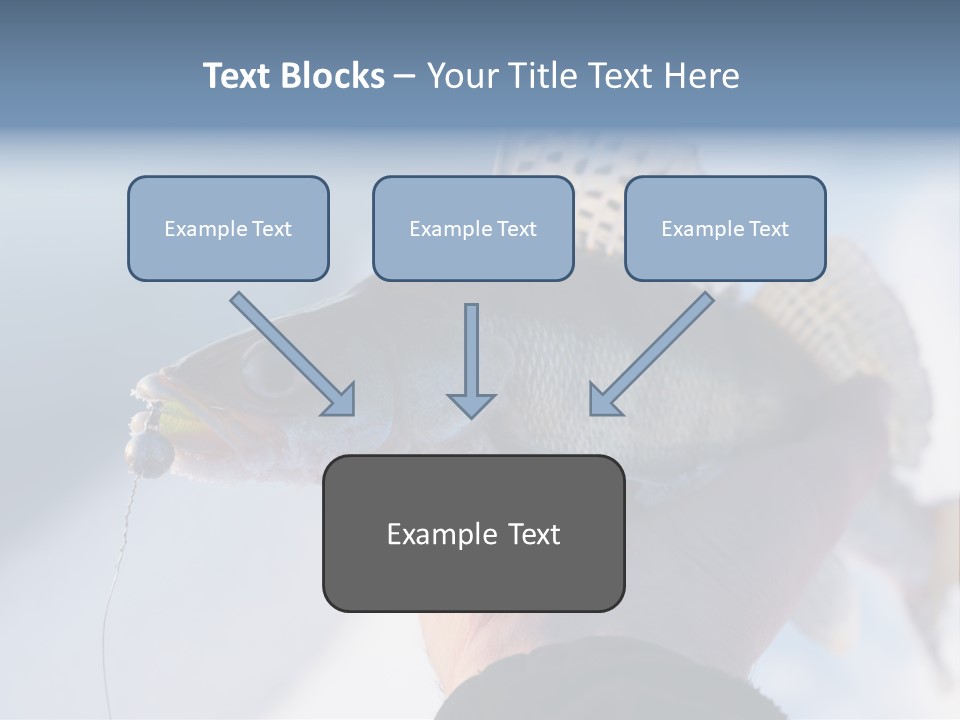 Jerkbait Scales Water PowerPoint Template