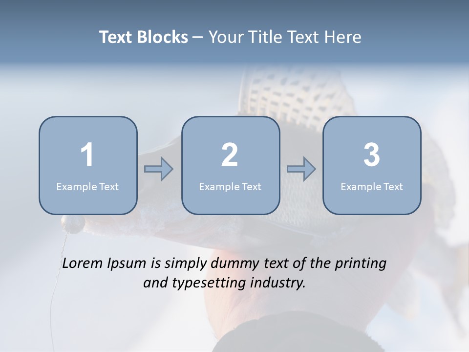 Jerkbait Scales Water PowerPoint Template