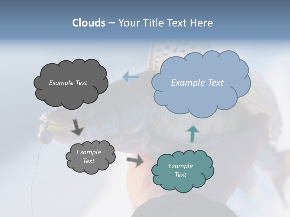 Jerkbait Scales Water PowerPoint Template