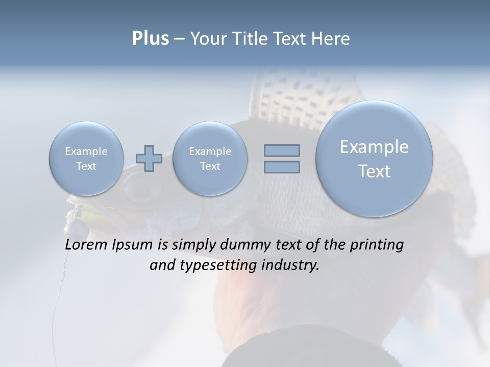 Jerkbait Scales Water PowerPoint Template