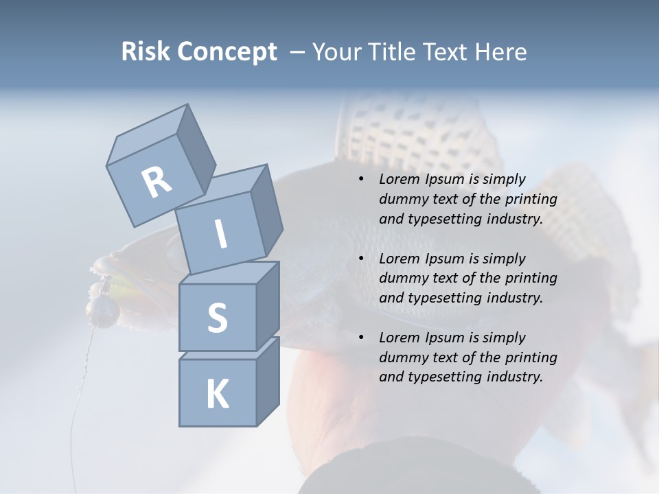 Jerkbait Scales Water PowerPoint Template