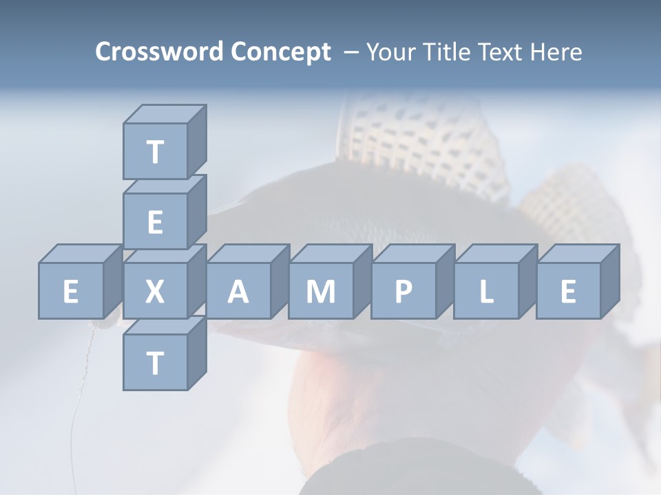 Jerkbait Scales Water PowerPoint Template