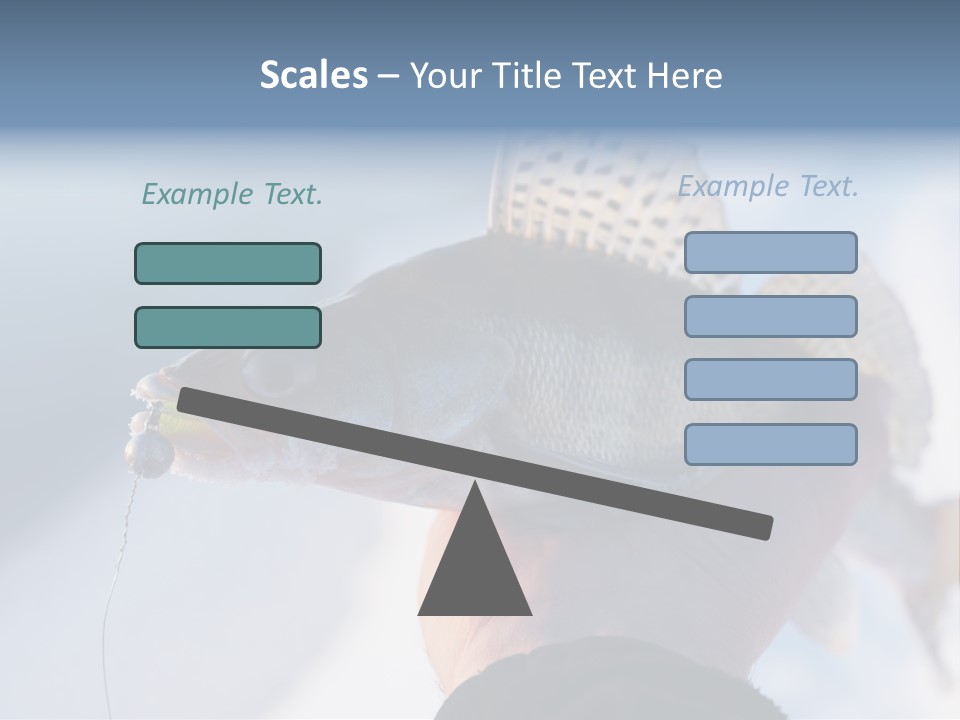 Jerkbait Scales Water PowerPoint Template