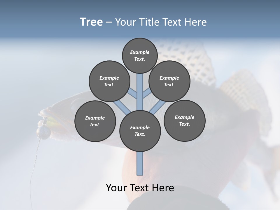 Jerkbait Scales Water PowerPoint Template