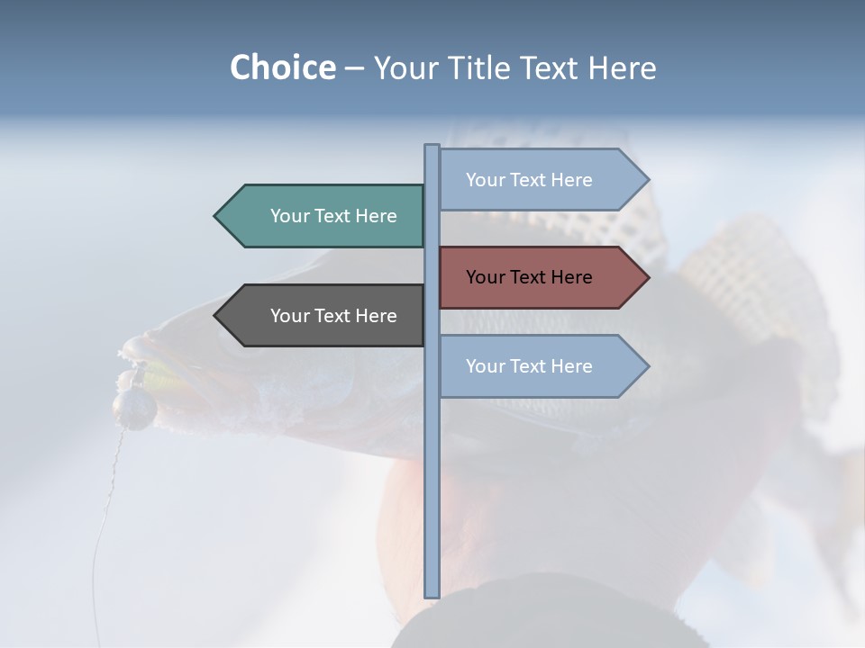 Jerkbait Scales Water PowerPoint Template