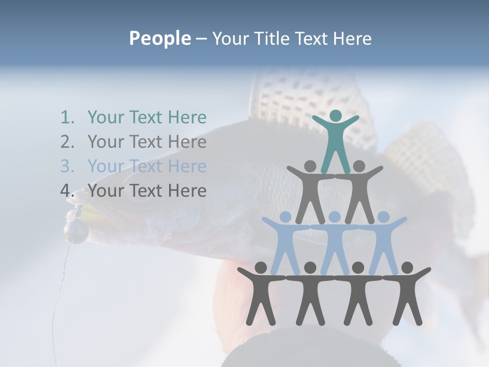 Jerkbait Scales Water PowerPoint Template