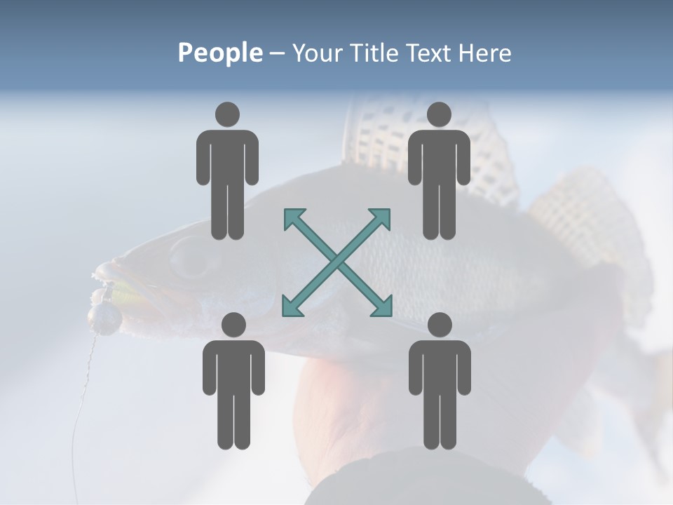 Jerkbait Scales Water PowerPoint Template