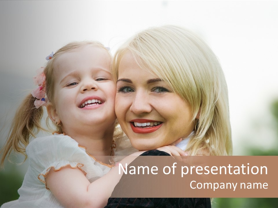 Outdoor Portrait Kid PowerPoint Template