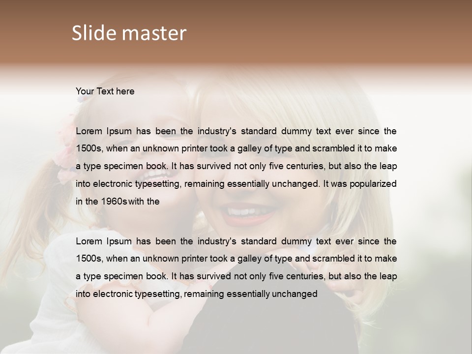 Outdoor Portrait Kid PowerPoint Template