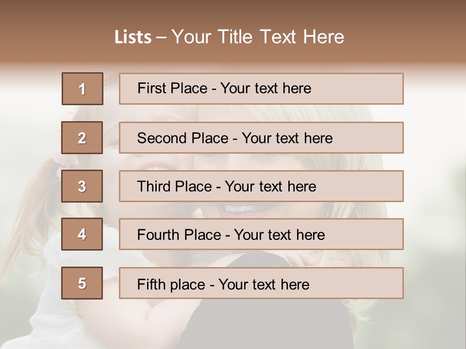 Outdoor Portrait Kid PowerPoint Template