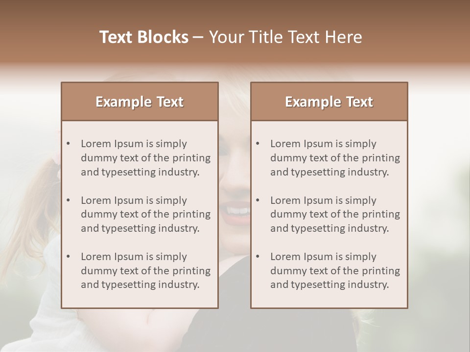 Outdoor Portrait Kid PowerPoint Template