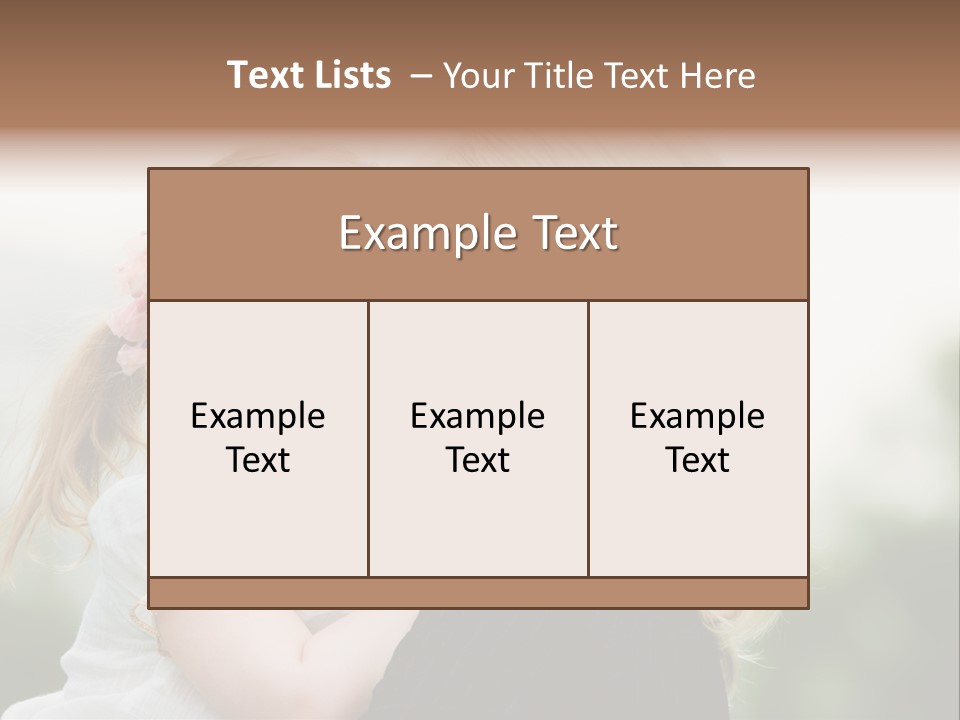 Outdoor Portrait Kid PowerPoint Template