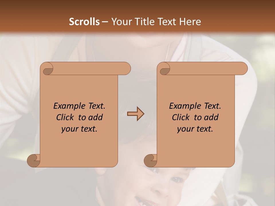 Woman Seasonal Together PowerPoint Template