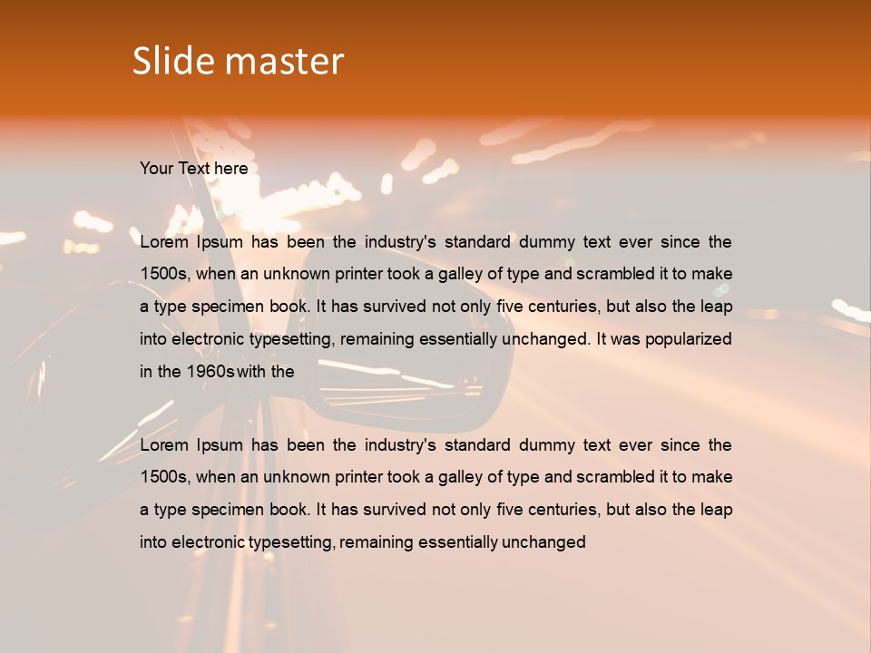 Glow Curve Abstract PowerPoint Template
