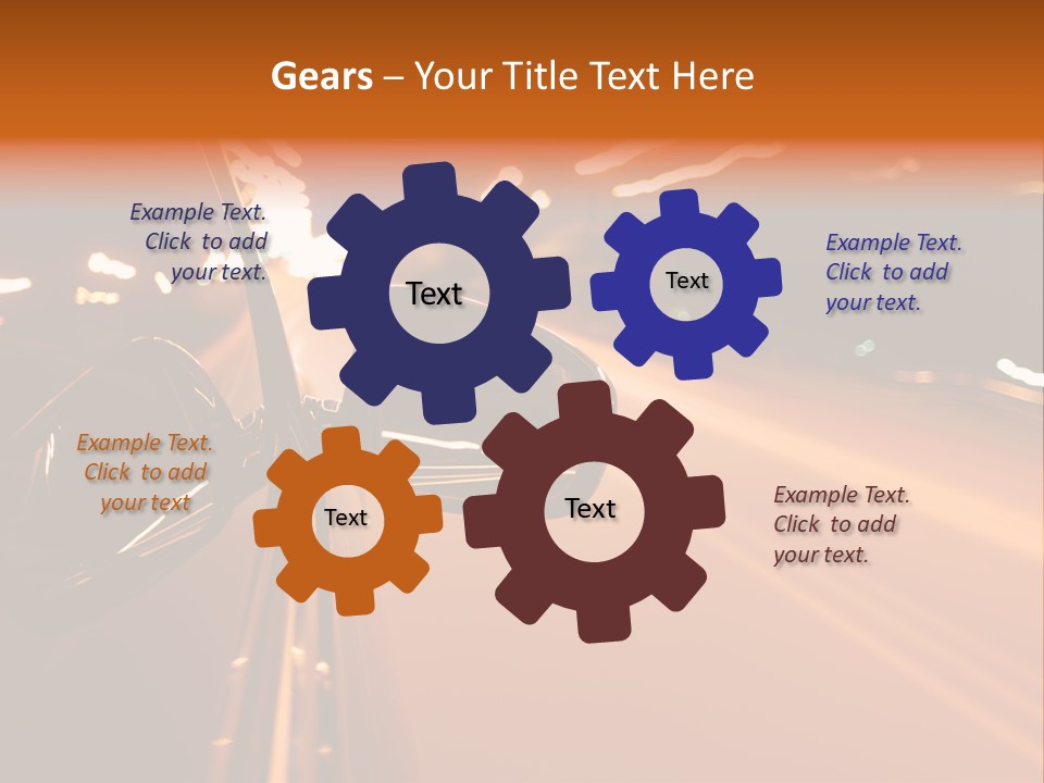 Glow Curve Abstract PowerPoint Template