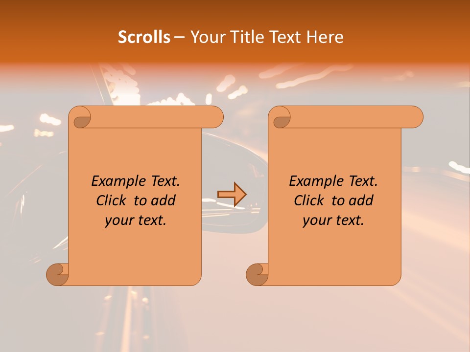 Glow Curve Abstract PowerPoint Template