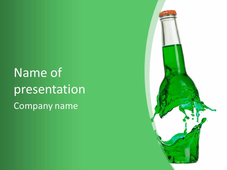 Macro Fresh Beverage PowerPoint Template