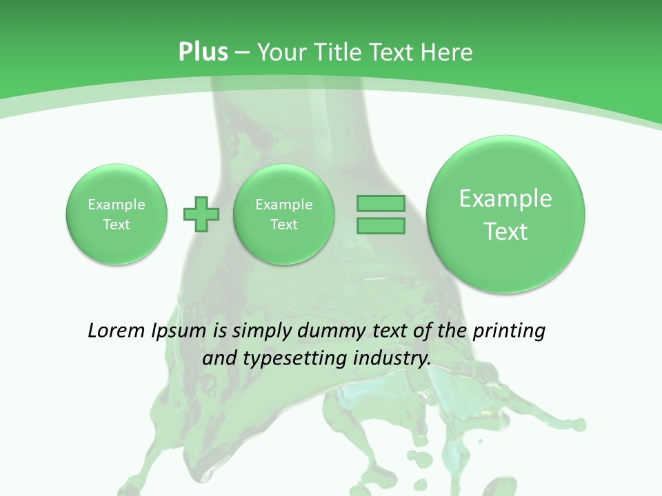 Macro Fresh Beverage PowerPoint Template