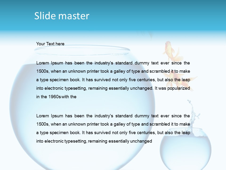 Liquid White Isolated PowerPoint Template