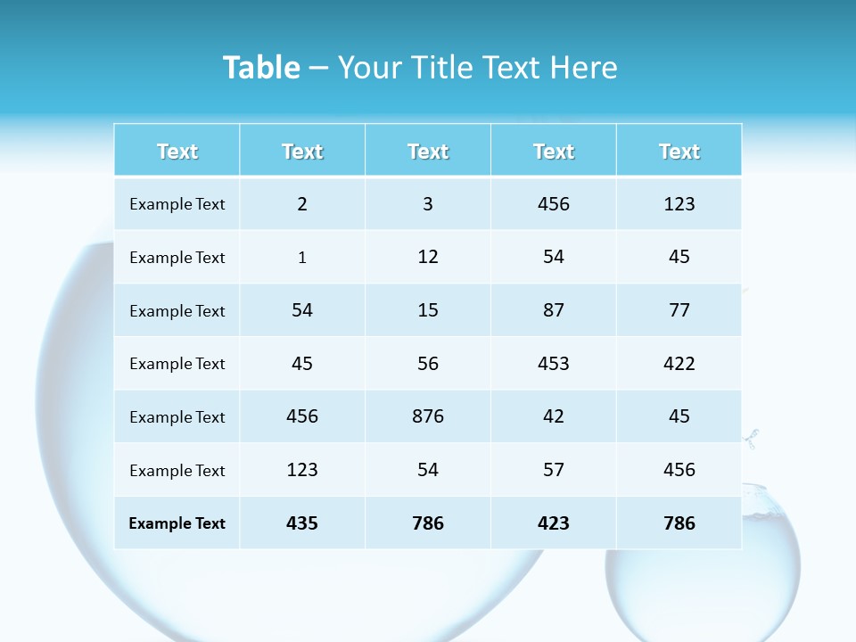 Liquid White Isolated PowerPoint Template