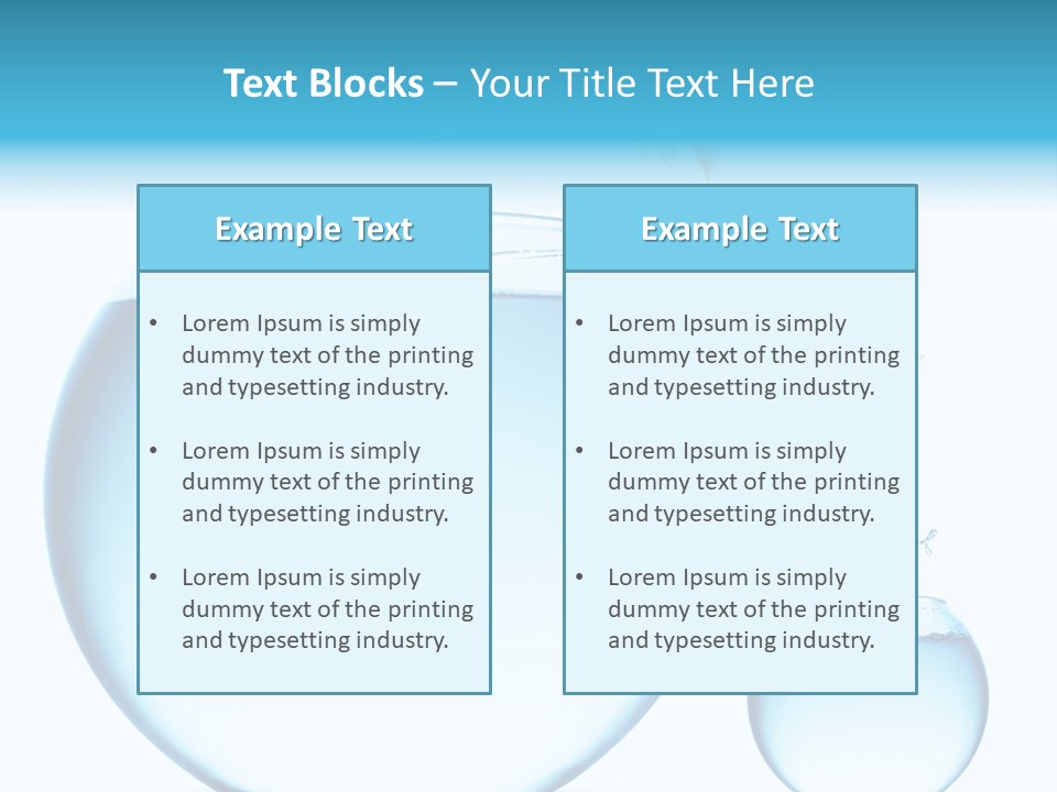 Liquid White Isolated PowerPoint Template