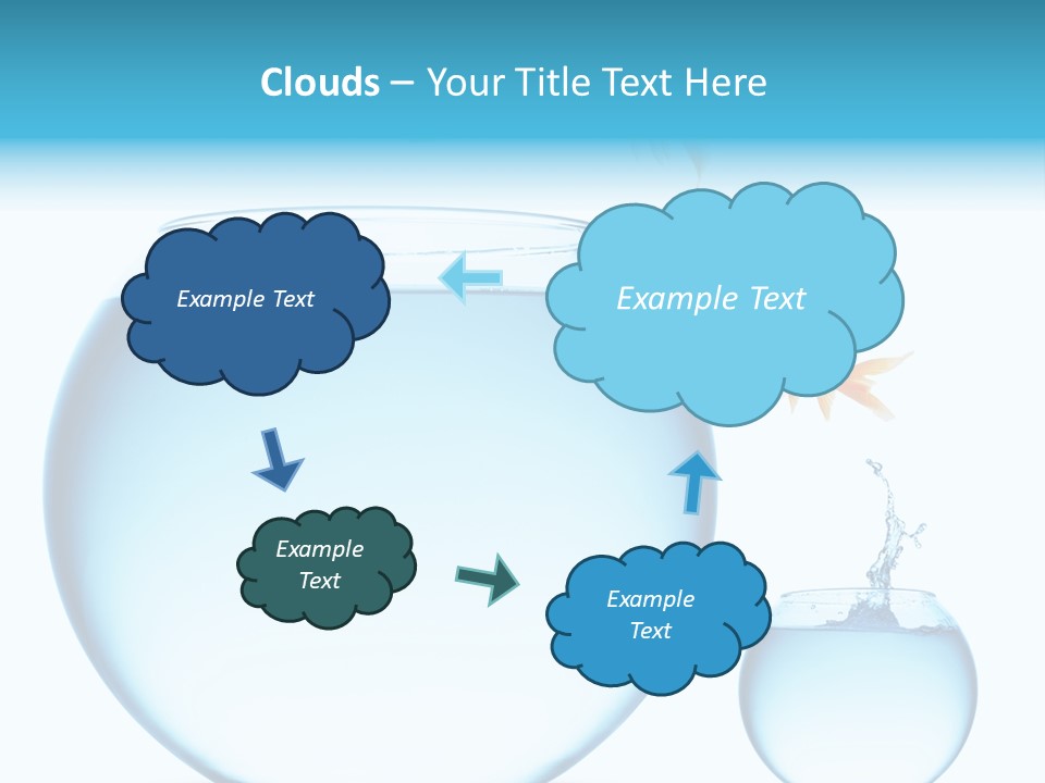 Liquid White Isolated PowerPoint Template