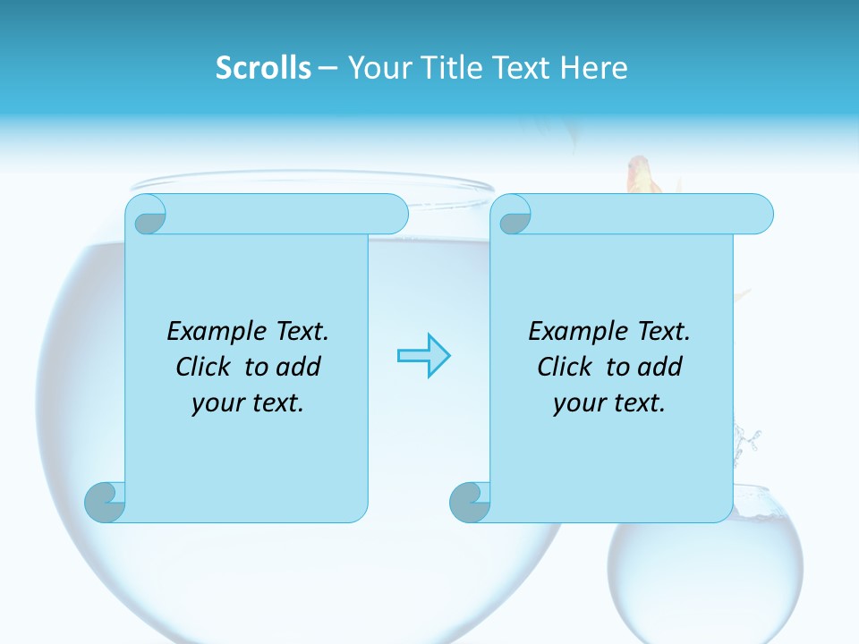 Liquid White Isolated PowerPoint Template