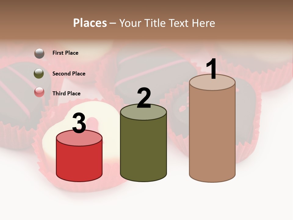 Praline Candy Background PowerPoint Template