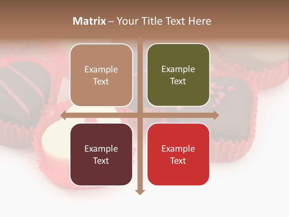 Praline Candy Background PowerPoint Template