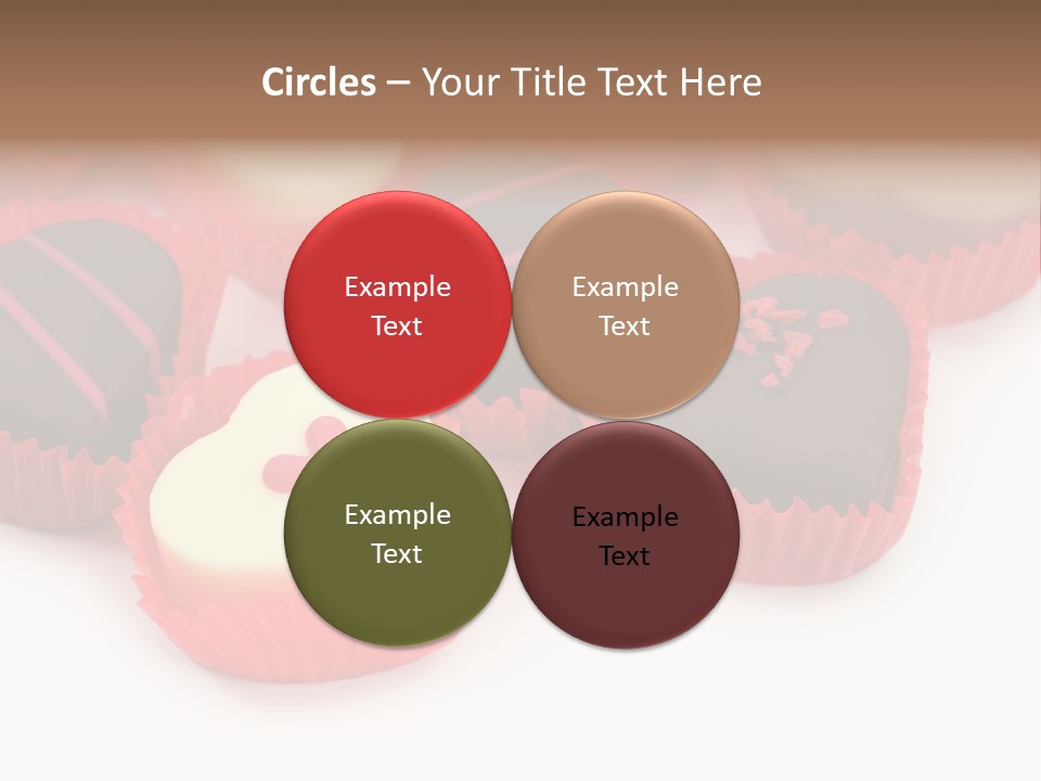 Praline Candy Background PowerPoint Template