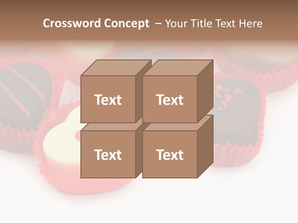 Praline Candy Background PowerPoint Template