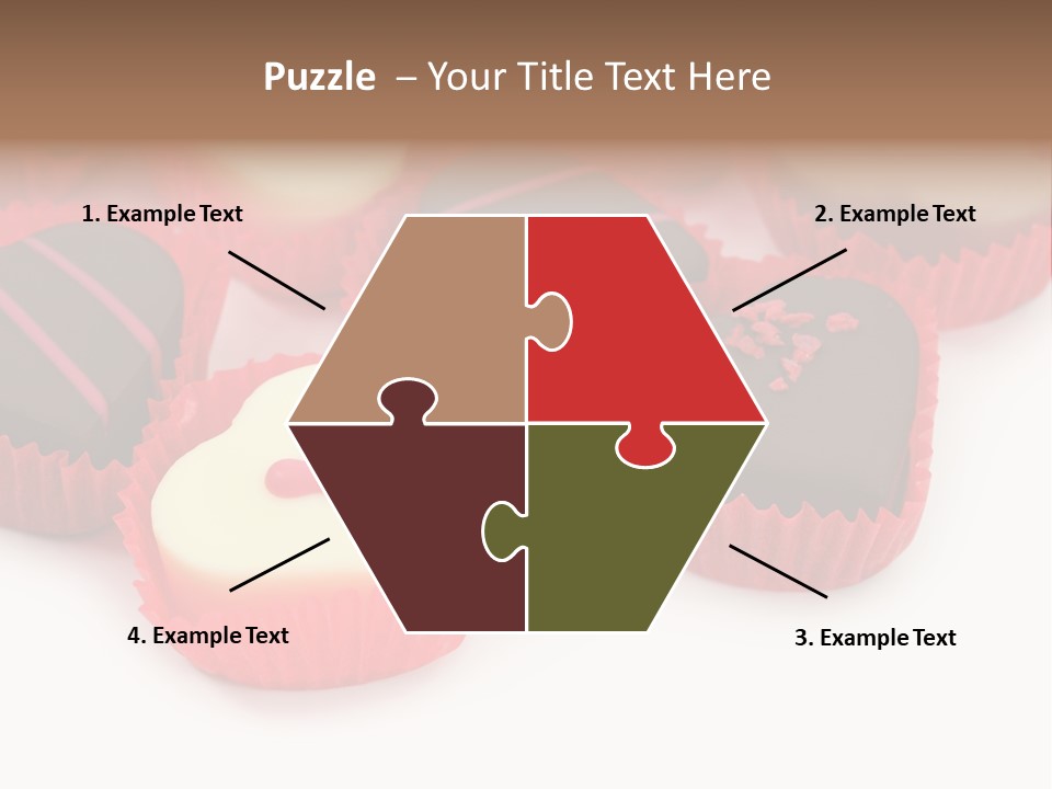 Praline Candy Background PowerPoint Template